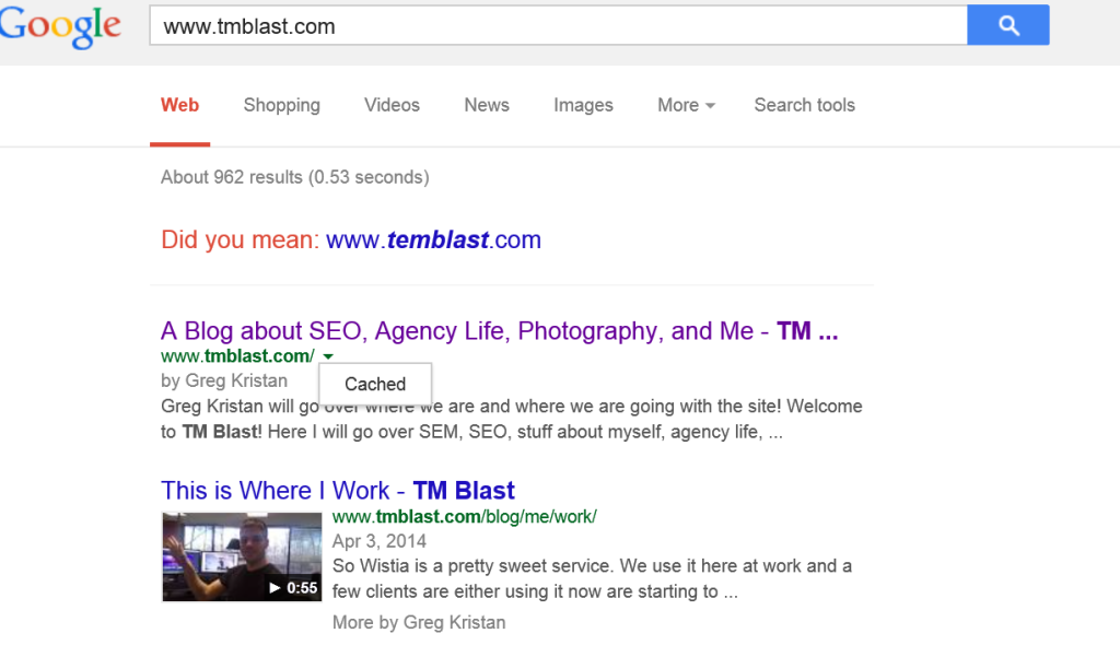 TM Blast in Google