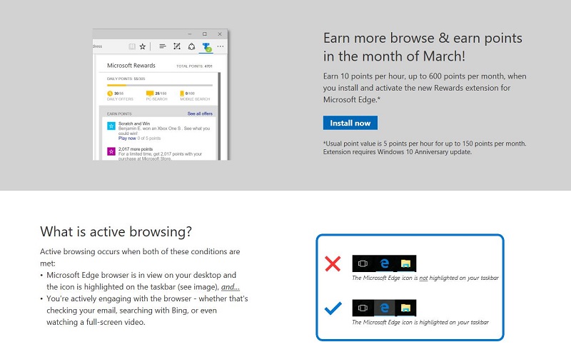 Microsoft Rewards Extension