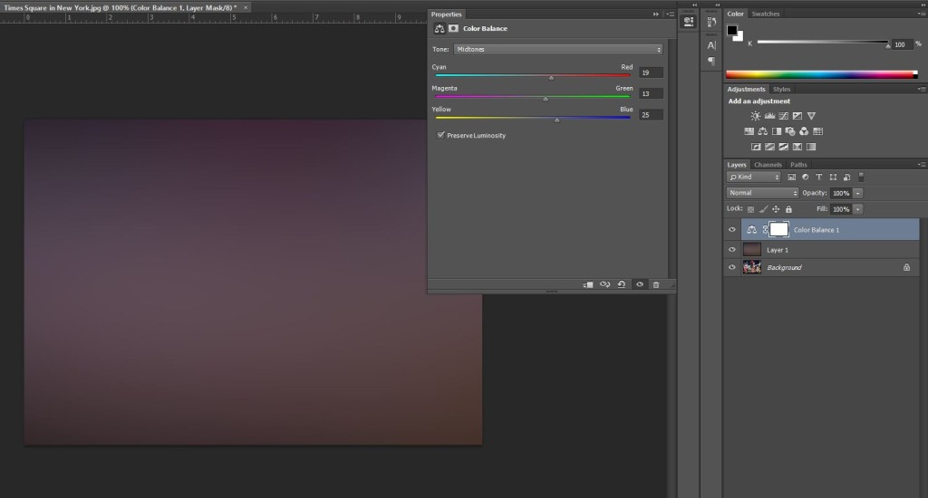 Color Balance in Photoshop