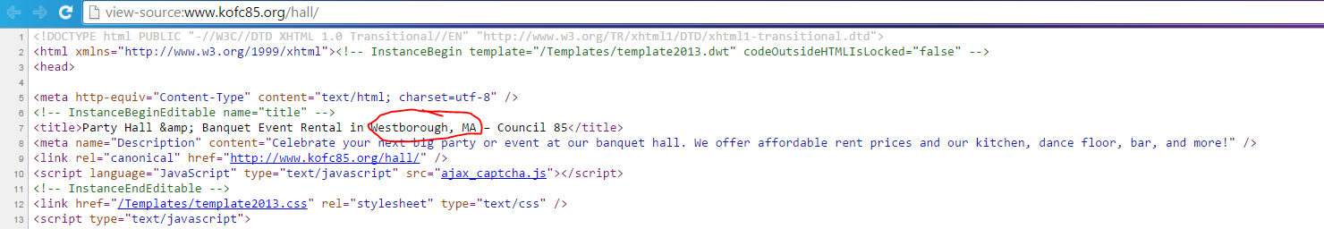Source Code Example