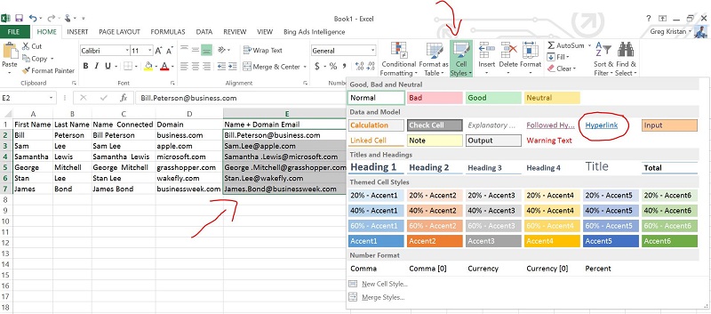 How to Make a Clickable Email Address in Excel
