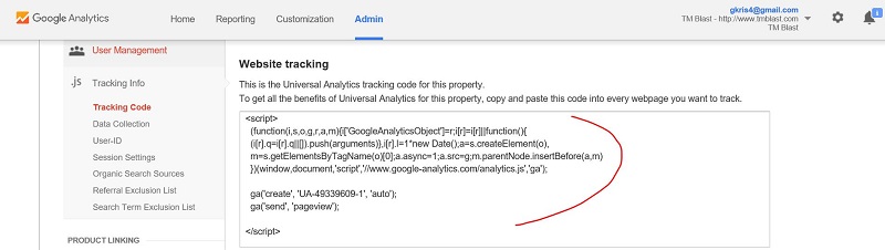 Google Analytics Code for WordPress Tracking Tutorial