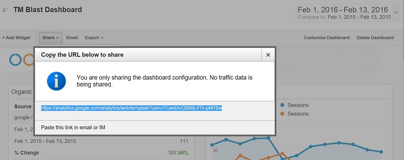 Share a Custom Dashboard in Google Analytics