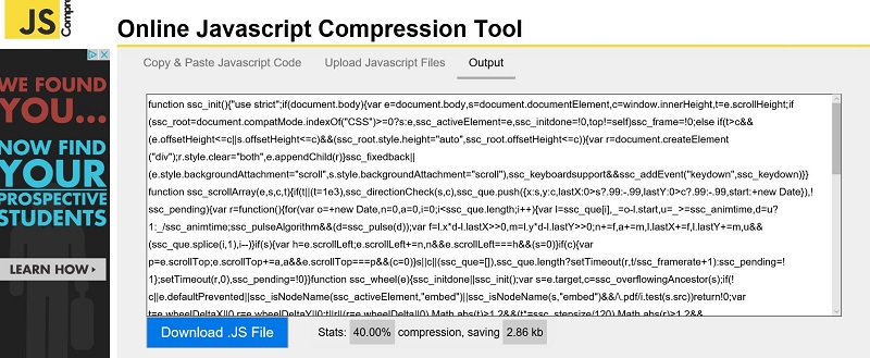 json minify