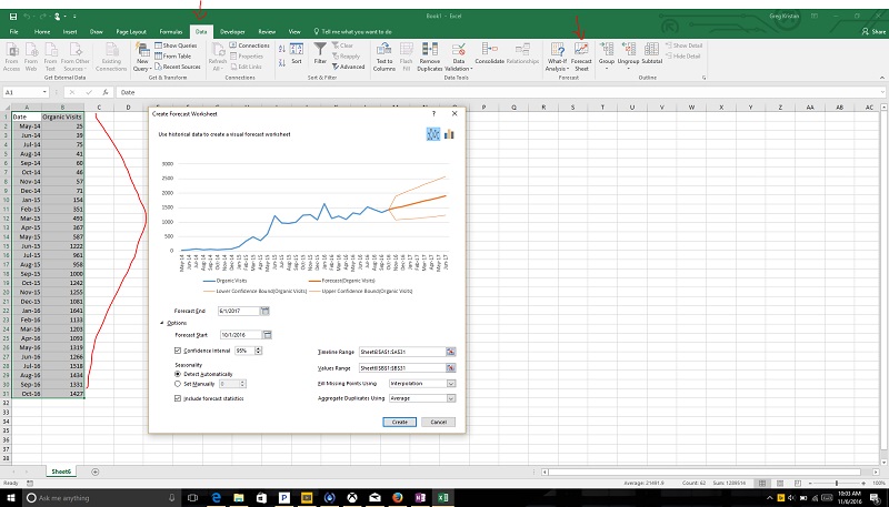 how to forecast quickly in excel for office 365