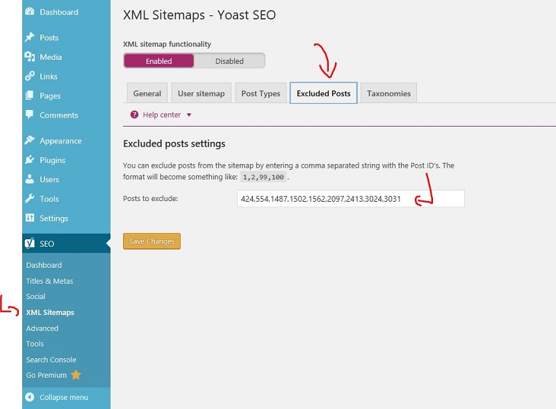 How to Exclude Posts from your Sitemap