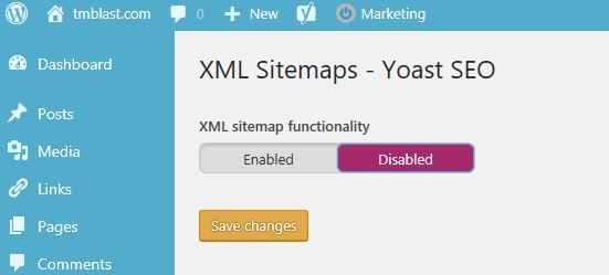 Yoast XML Sitemap
