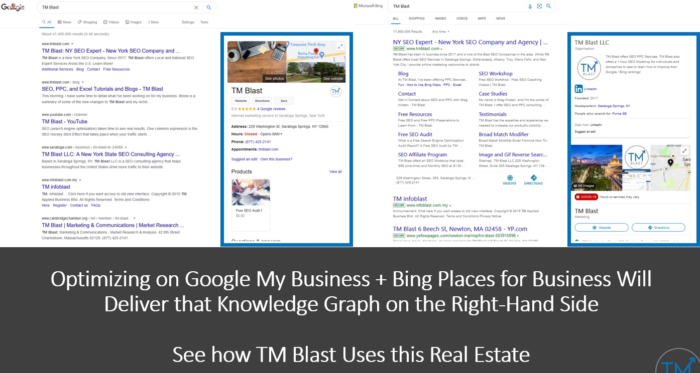Ranking Locally in Google and Bing